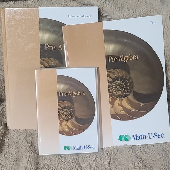 Math-U-See Pre-Algebra Set, Instruction Manual, Student Tests And Dvd Set - Picture 1 of 13